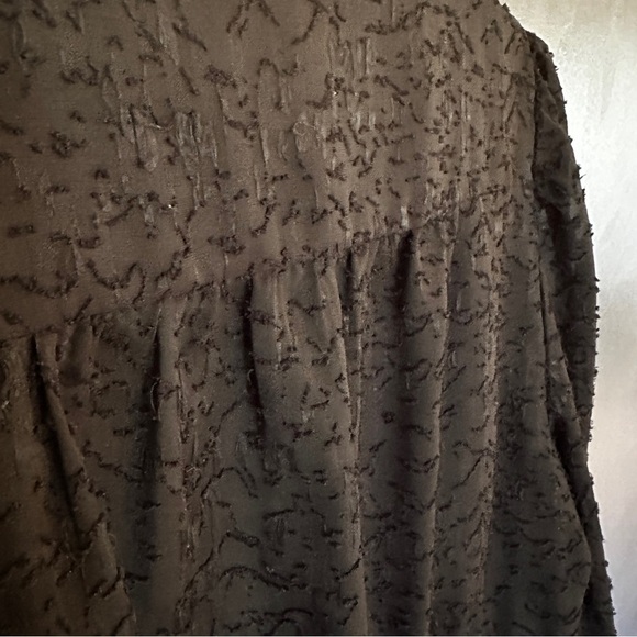 French Connection black front button blouse | size xl - Picture 5 of 7